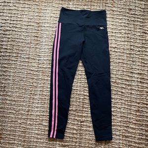 Running Bare High Waist Black/Pink Legging